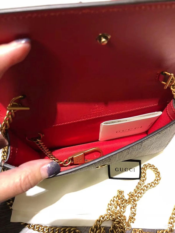 【20SS新作】グッチ コピーグッチ いちご コピー チェリー GGスプリーム キャンバス ミニバッグ 481291 K9GXT 8694